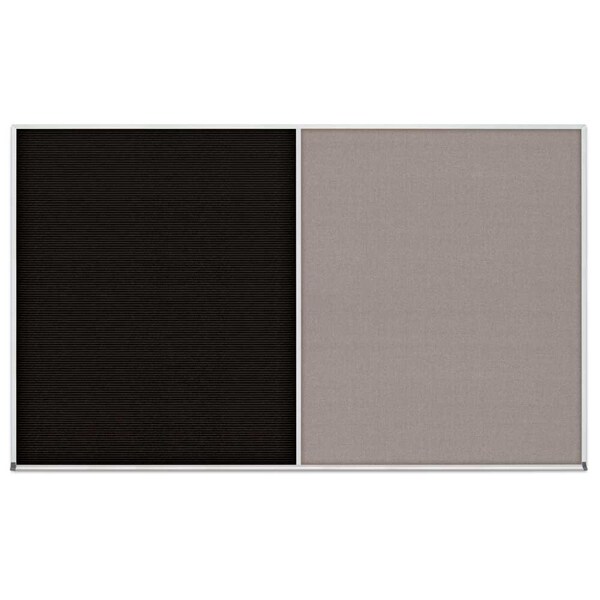 Enclosed Corkboard, 1 Door, 24"x36", 4" Fra